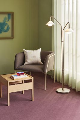 Hübsch Como Golvlampa Beige 30x50xh165cm, G9