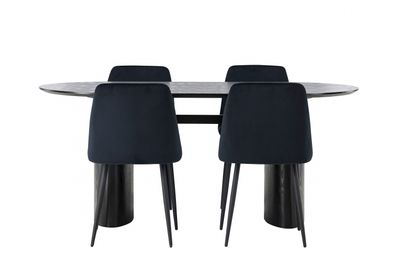 Venture Home Matgrupp Isolde med stolarna Night