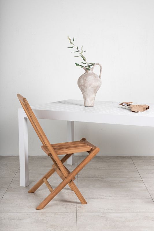 Venture Home Marbella Bord i Vit Aluminium