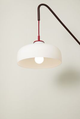 Hübsch Current Vägglampa Rödbrun