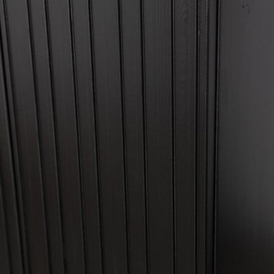 WOOOD NEW GRAVURE Högskåp med Låda i Svart Furu