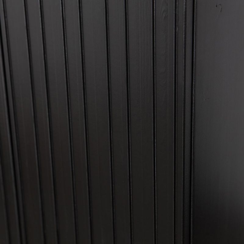 WOOOD NEW GRAVURE Högskåp med Låda i Svart Furu