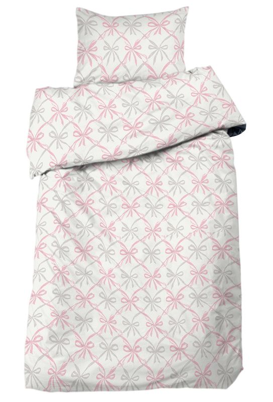 Redlunds Sweet Bows Påslakanset Rosa 150x210 50x60 cm