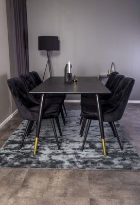 Venture Home Matgrupp Dipp med Velvet Deluxe Stolar