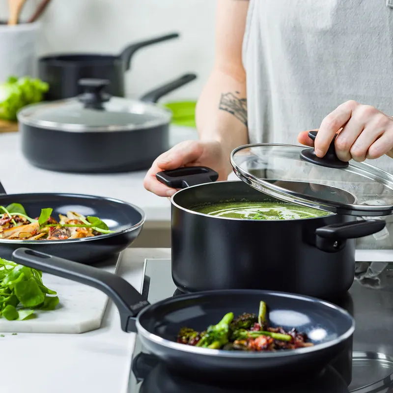 GreenPan Essence, Gryt- och stekpanneset, 5 delar, för alla spisar