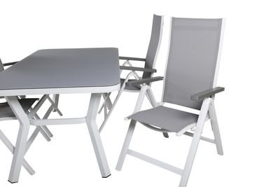 Venture Home Virya, Albany Matgrupp Grå Vit