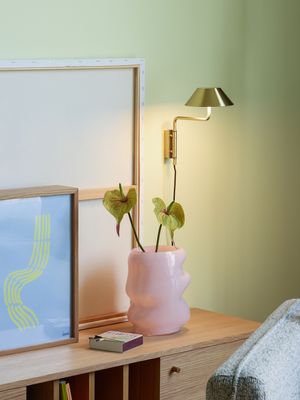 Hübsch Cover Vägglampa Mässing