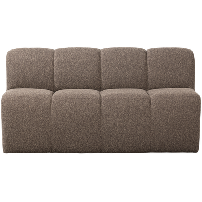 WOOOD Mojo Matbänk 164 cm med Ryggstöd i Brun Boucle