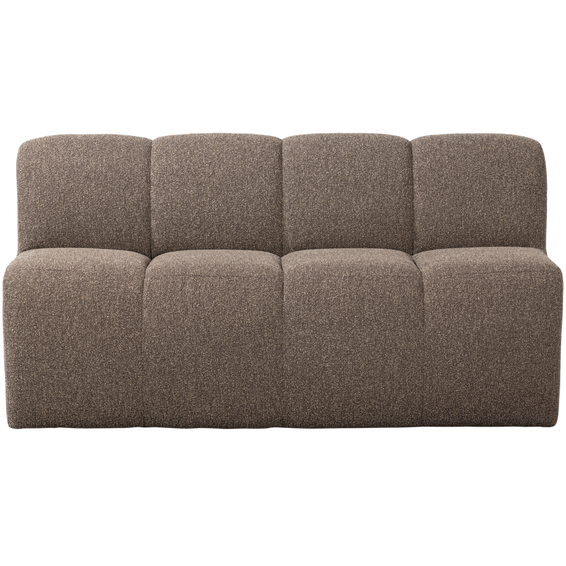 WOOOD Mojo Matbänk 164 cm med Ryggstöd i Brun Boucle