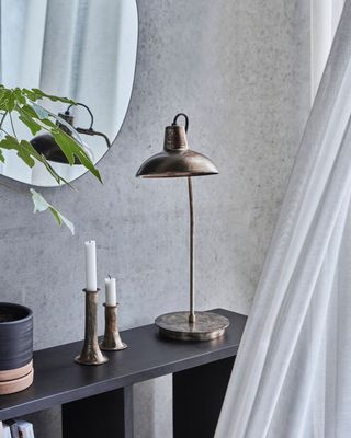 House Doctor Desk Bordslampa Antik Brun