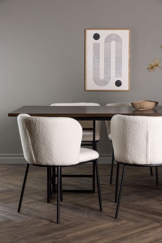 Venture Home Matgrupp Ystad med stolarna Edina