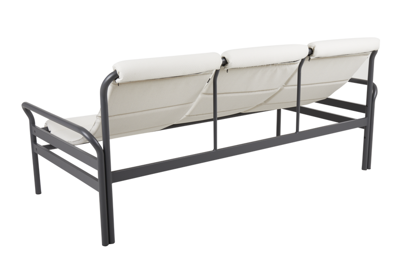 Brafab Sling 3-sitssoffa Antracit/Vanilla White