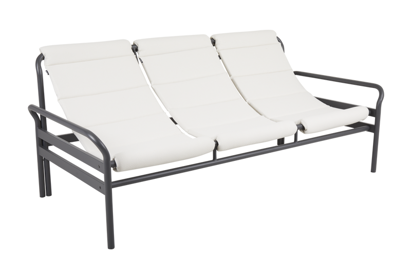 Brafab Sling 3-sitssoffa Antracit/Vanilla White