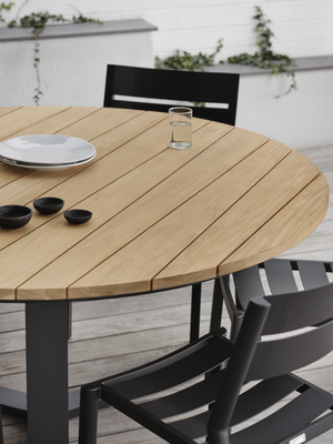 Brafab Laurion Matbord Svart/Teak