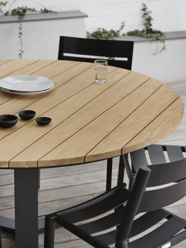 Brafab Laurion Matbord Svart/Teak