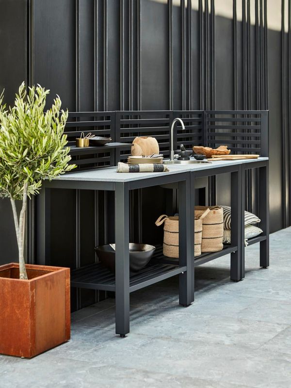 Brafab Bellac outdoor Kitchen Svart/Grå