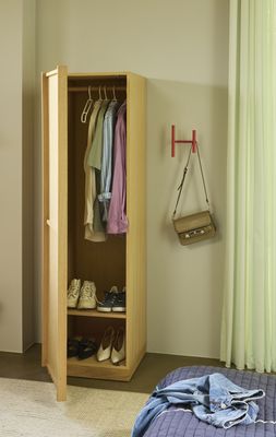 Hübsch Kura Garderob Naturlig 50x55x181cm