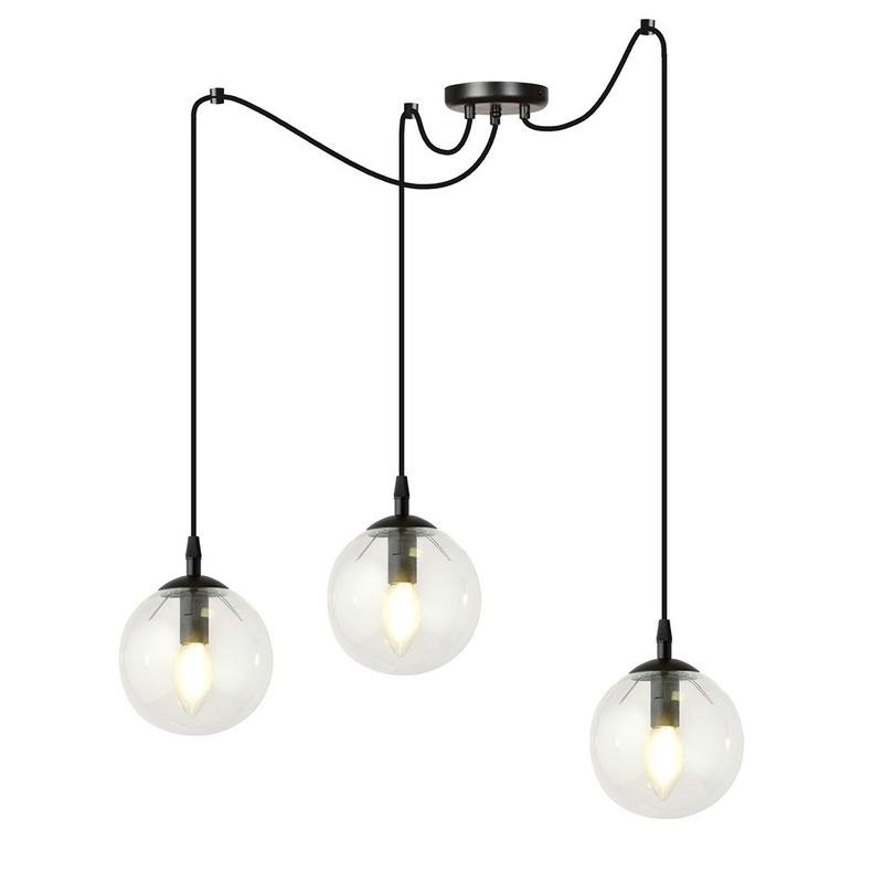 Emibig Lighting Taklampa GIGI 3 BL TRANSPARENT