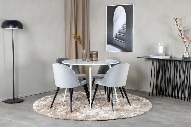 Venture Home Matgrupp Plaza med stolarna Velvet