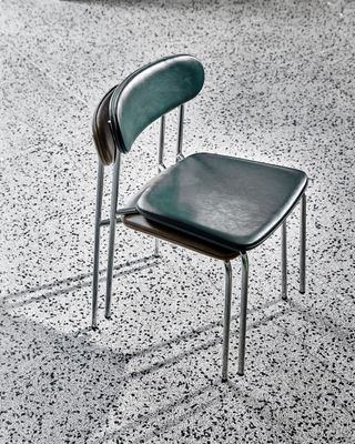 House Doctor Pova Stol Chrome Mörkgrön 2-pack