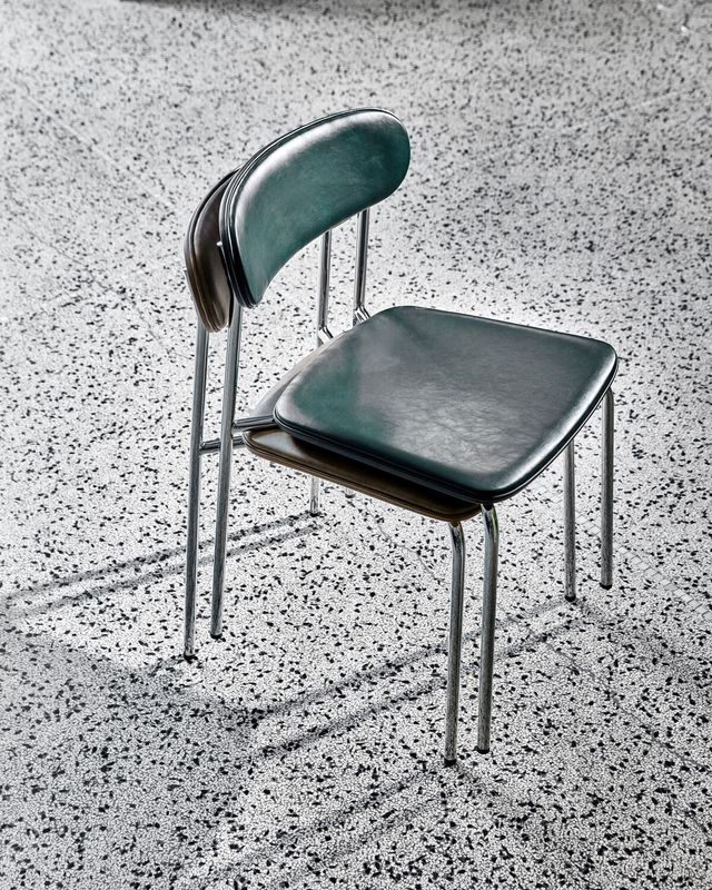 House Doctor Pova Stol Chrome Mörkgrön 2-pack