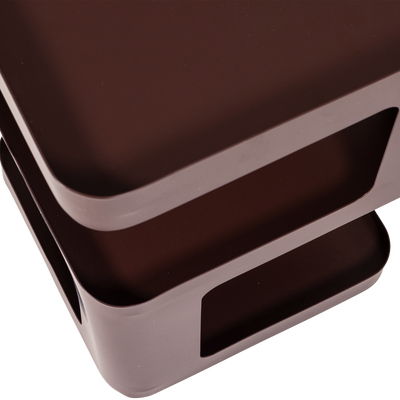 WOOOD Riv Sidobord/Nattduksbord Metall Lila/Brun