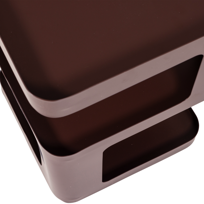 WOOOD Riv Sidobord/Nattduksbord Metall Lila/Brun