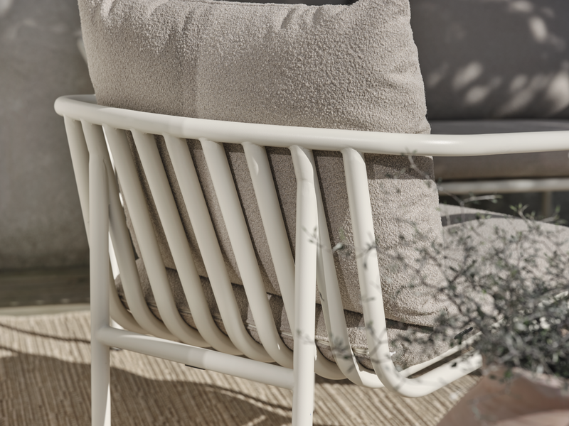 Brafab Bendt fåtölj Pearl White/Teddy Beige