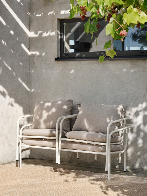 Brafab Bendt fåtölj Pearl White/Teddy Beige