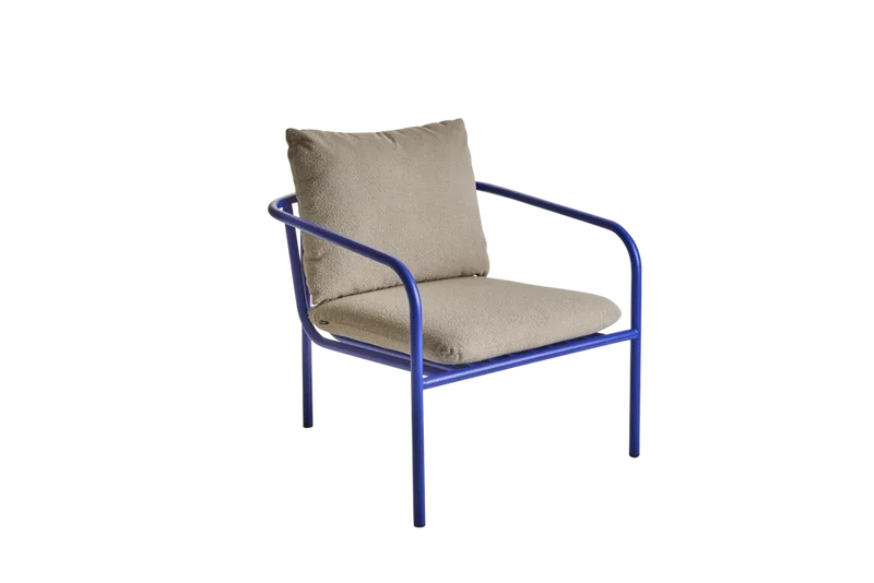 Brafab Bendt Fåtölj Indigo Blå/Teddy Beige