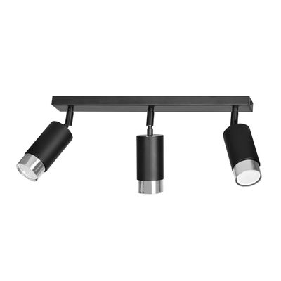 Emibig Lighting Taklampa HIRO 3 SVART/KROM