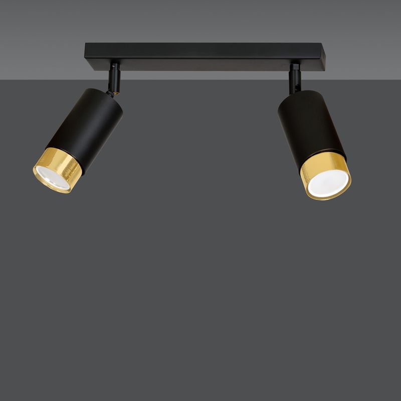 Emibig Lighting Taklampa HIRO 2 SVART/GULD