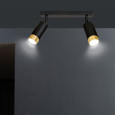 Emibig Lighting Taklampa HIRO 2 SVART/GULD