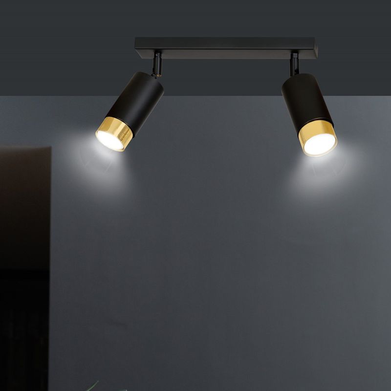 Emibig Lighting Taklampa HIRO 2 SVART/GULD