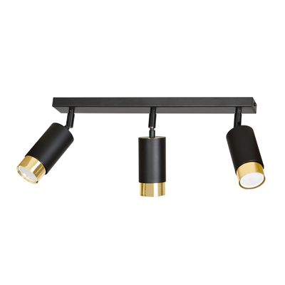 Emibig Lighting Taklampa HIRO 3 SVART/GULD
