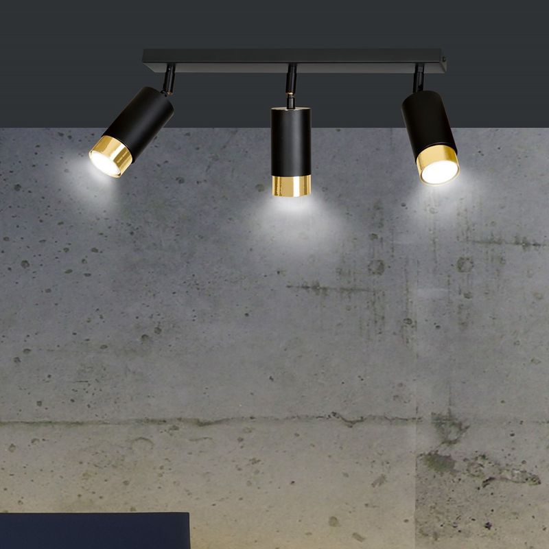 Emibig Lighting Taklampa HIRO 3 SVART/GULD