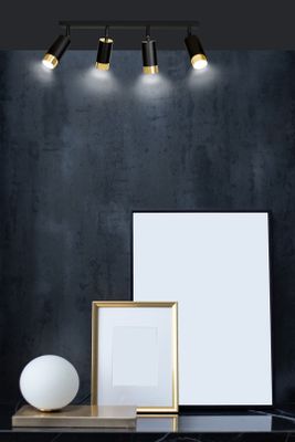 Emibig Lighting Taklampa HIRO 4 SVART/GULD