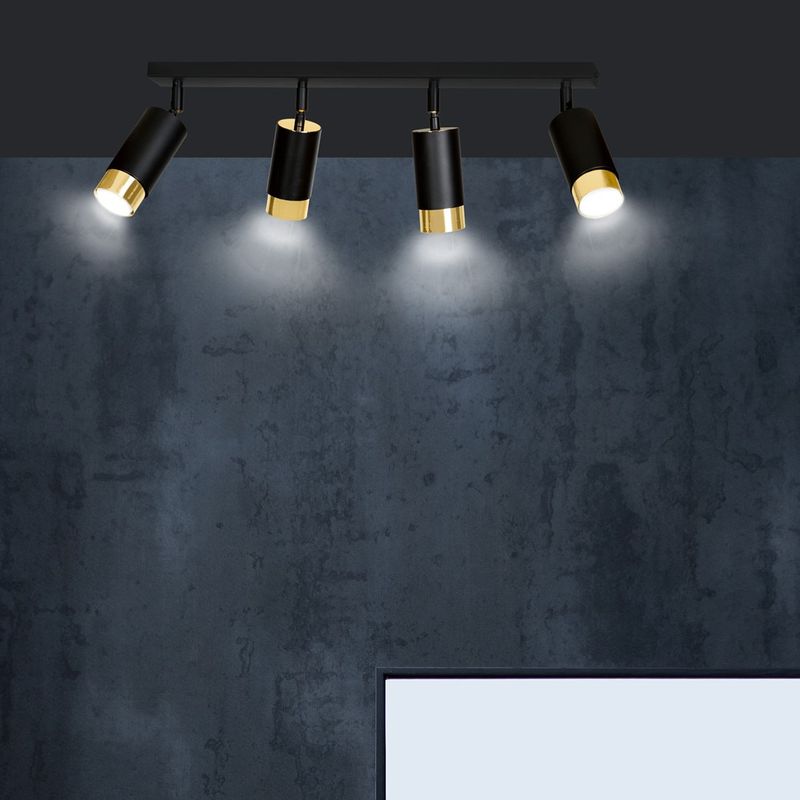 Emibig Lighting Taklampa HIRO 4 SVART/GULD