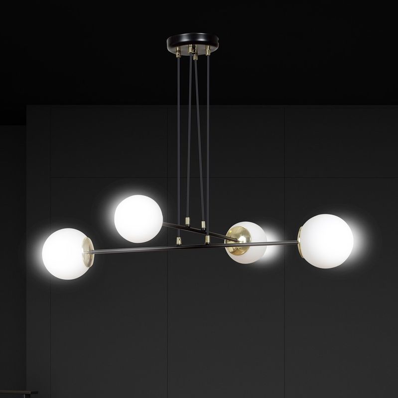 Emibig Lighting Taklampa OGNIS 4 SVART