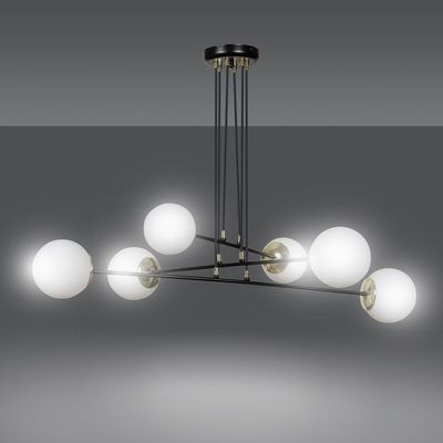 Emibig Lighting Taklampa OGNIS 6 SVART