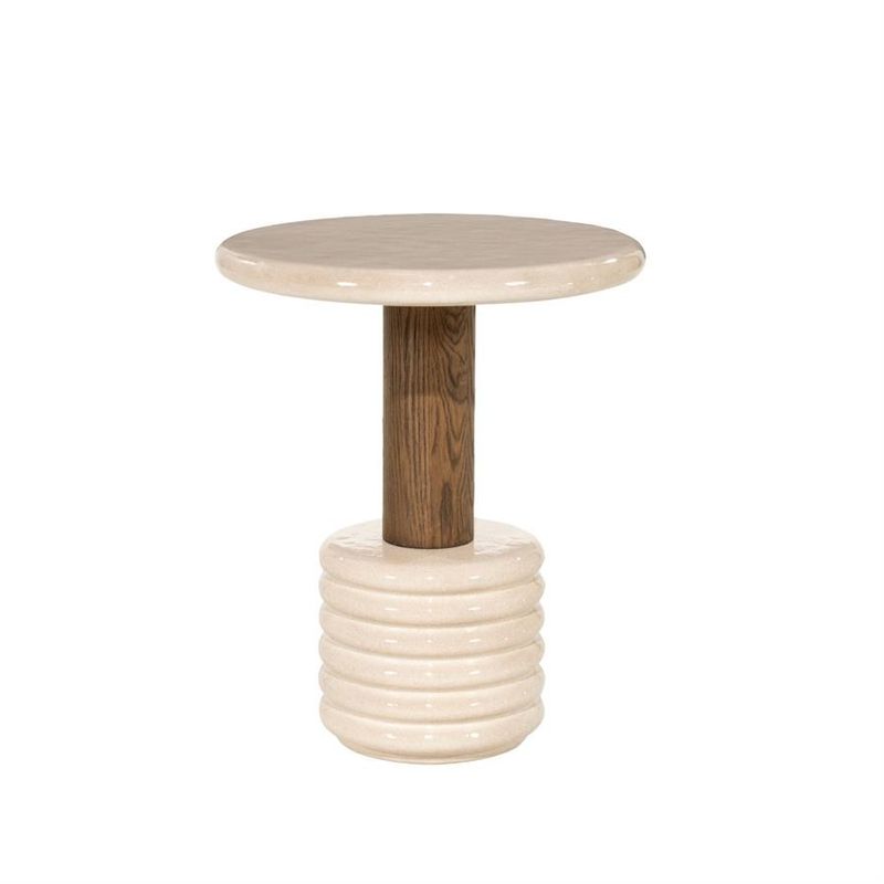 Eleonora Kyan sidobord beige 46 cm