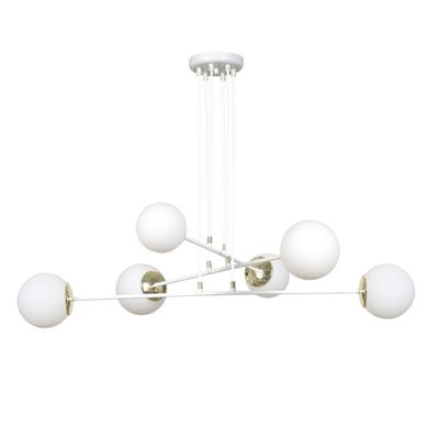 Emibig Lighting Taklampa OGNIS 6 VIT