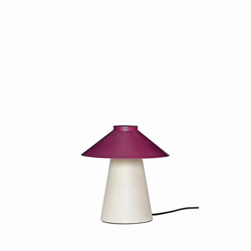Hübsch Chipper Bordslampa Sand/Bourgogne