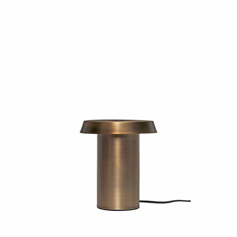 Hübsch Keen Bordslampa Bränd mässing