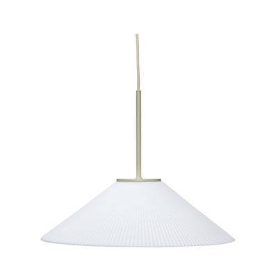 Hübsch Solid Pendellampa Vit/Sand