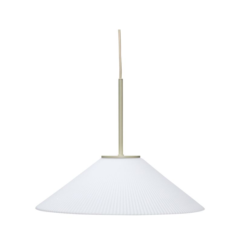 Hübsch Solid Pendellampa Vit/Sand