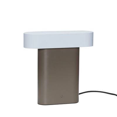 Hübsch Sleek Bordslampa Brun/Ljusgrå