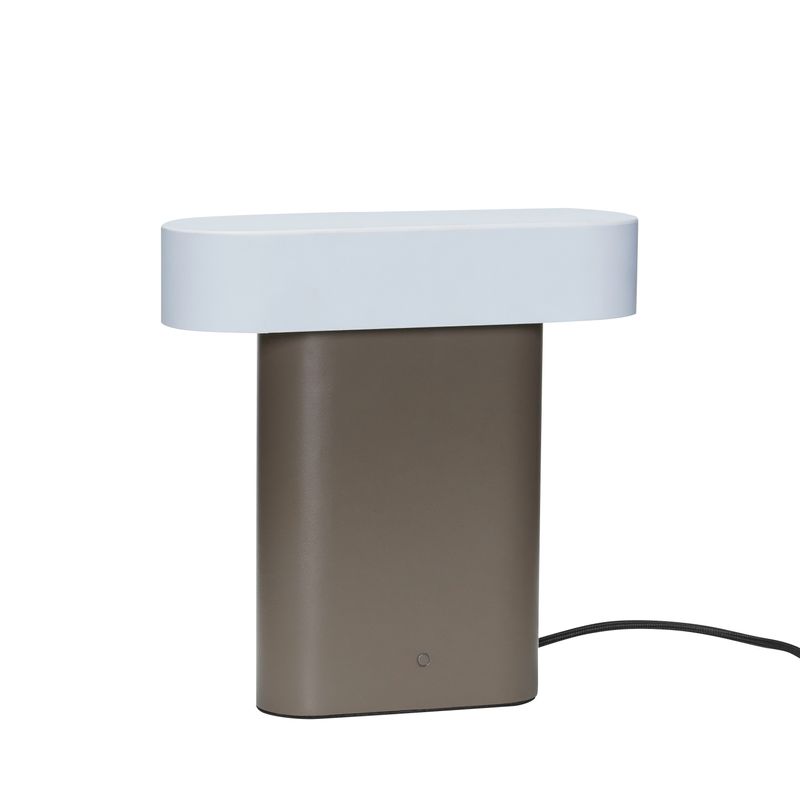 Hübsch Sleek Bordslampa Brun/Ljusgrå