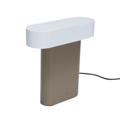 Hübsch Sleek Bordslampa Brun/Ljusgrå