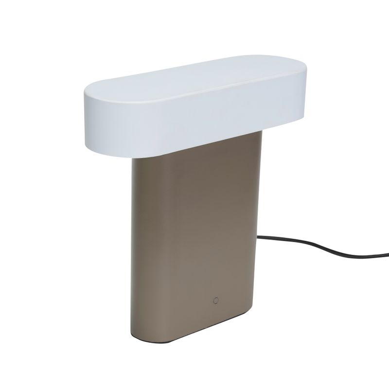 Hübsch Sleek Bordslampa Brun/Ljusgrå